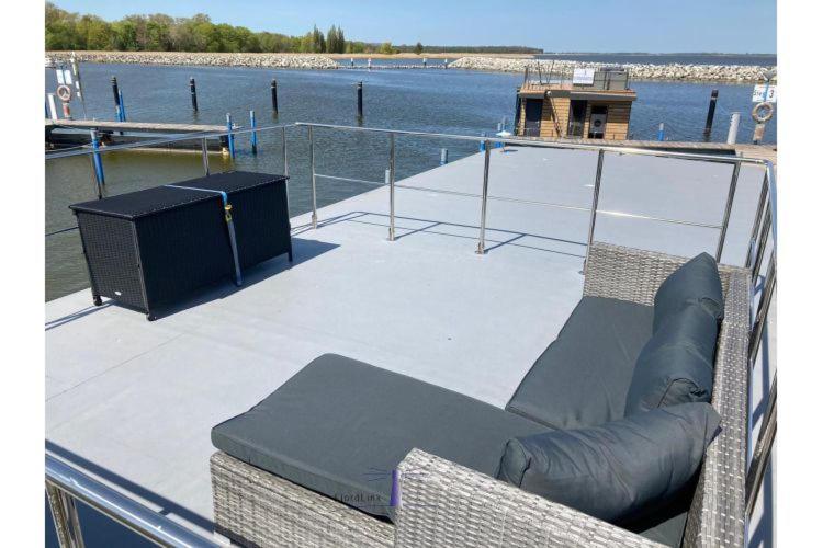 Hausboot Fjord Vela Mit Biosauna In Barth Exteriör bild